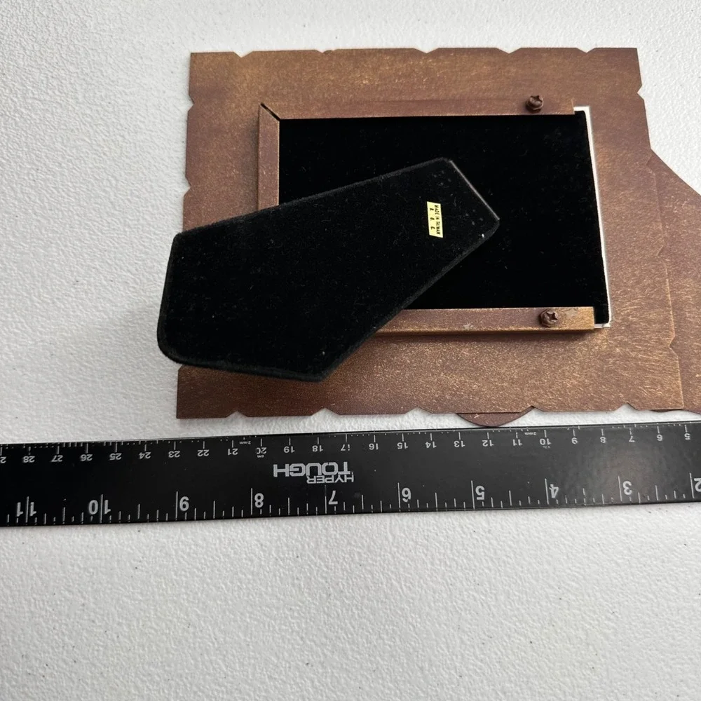 Rustic Cat‎ & Mouse Brown Photo Frame 3.5
